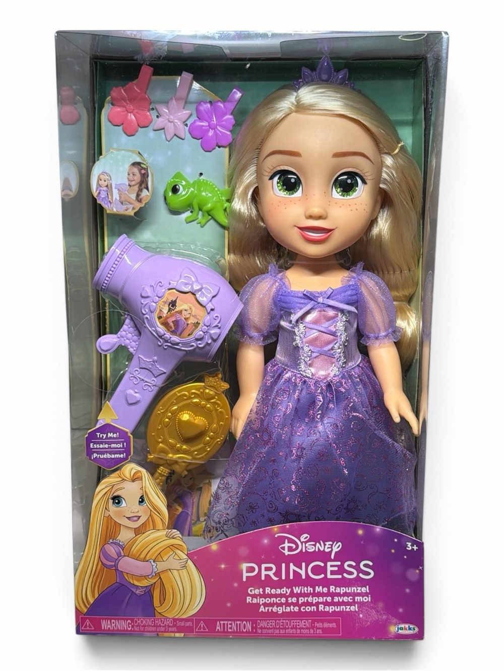 Disney Rapunzel Doll with Purple Dress and Blonde Hair